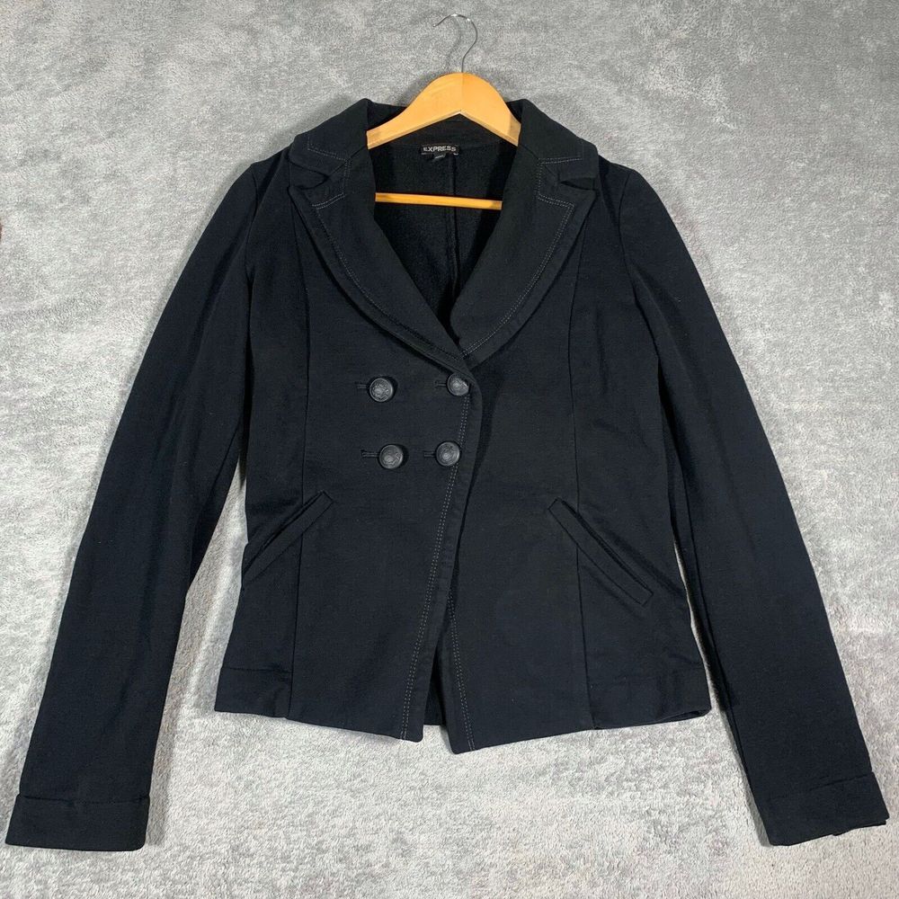 Express 4 Button Pocketed Blazer Styled Jacket Si… - image 2
